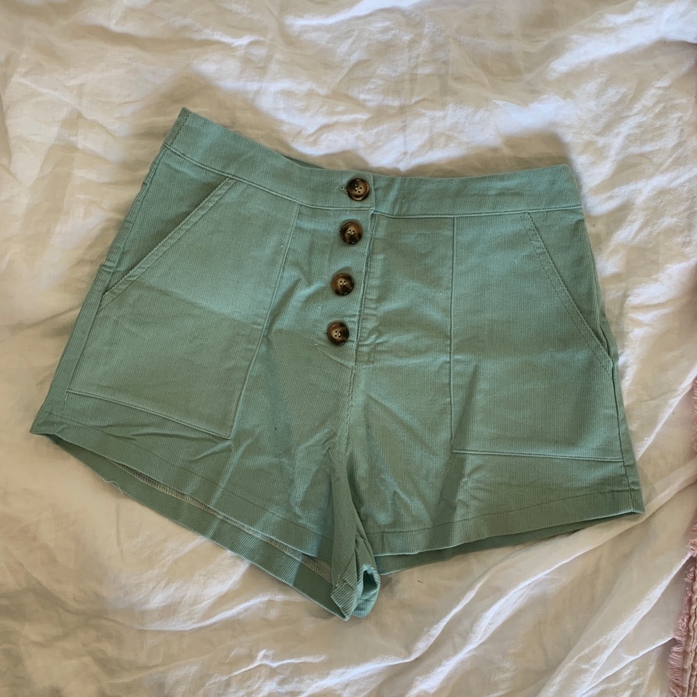 NWT Mint Green Corduroy Shorts